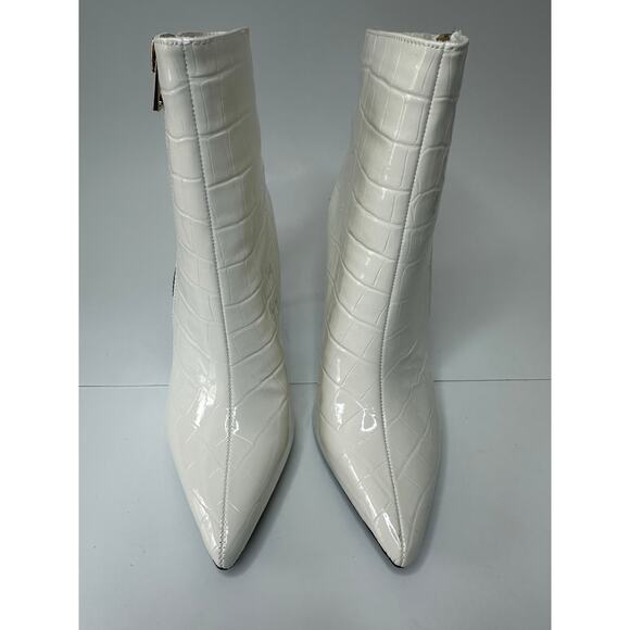I.N.C. International Concepts Shoes - I.N.C. International Concepts Women's Sarishaa Zip Booties White Croc Size 6M